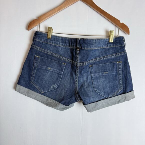 Witchery Australia Denim Shorts Womens Size 10 Dark Wash Blue Short‎ Cute Comfy - Picture 4 of 10